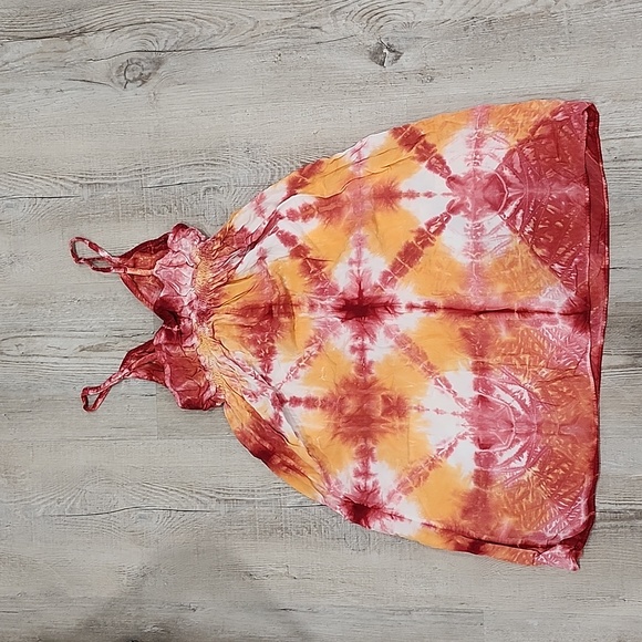 Lucky Brand Tank Top Tie-Dyed Sun Dress, Super Soft Lightweight Summer Style - Picture 8 of 8